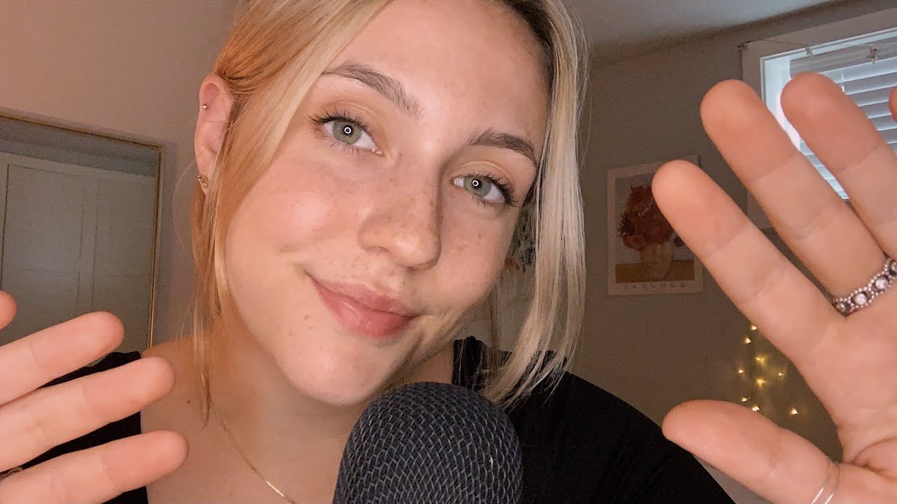 ASMR For When You're Stressed (hand movements, gentle whispering, affirmations)