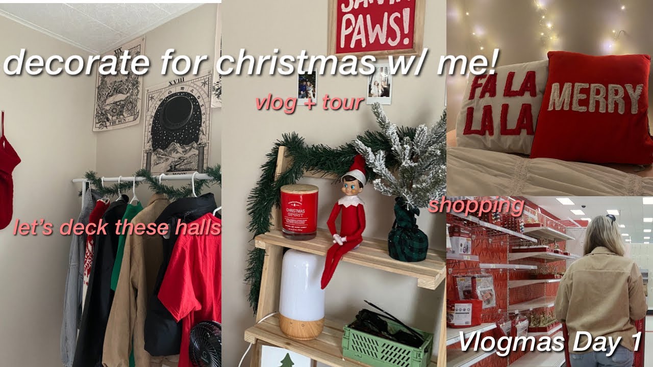 decorate for christmas w/ me! | vlogmas day 1