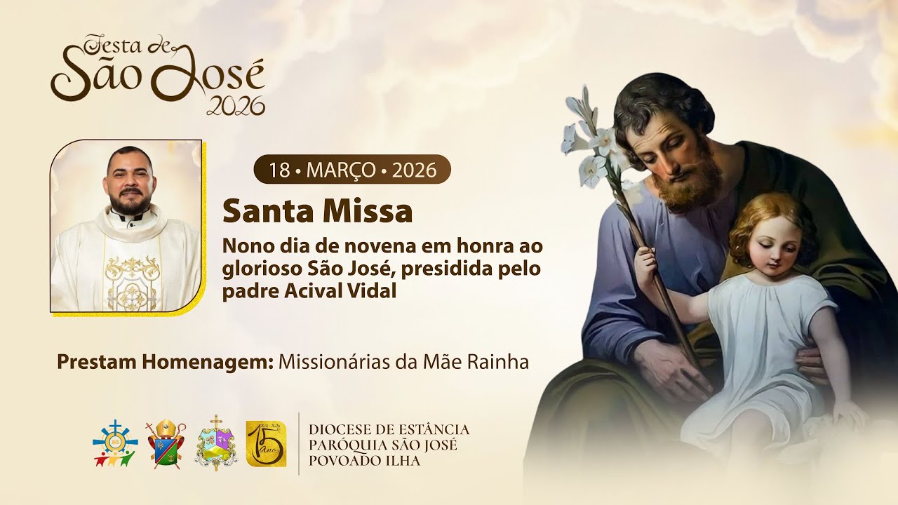 9ª Noite de Novena em honra ao Glorioso São José.🤎