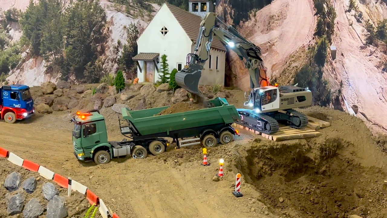 Amazing RC Trucks from ScaleART working at a wonderful parcours - PART 2!