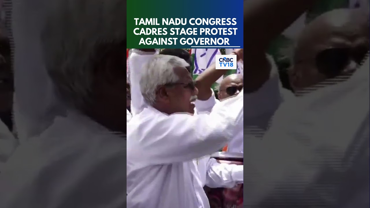 Tamil Nadu Congress Stage Protest Against Governor Arlekar as He Rejects TVK Vijay's Claim | N18S