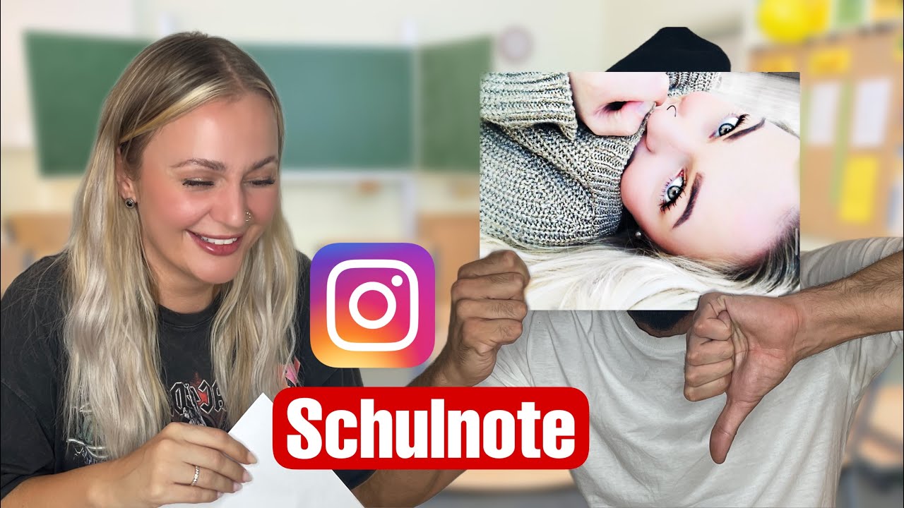 Mein Freund BEWERTET MEINE INSTAGRAM FOTOS NACH SCHULNOTEN😂I Mrsbibii