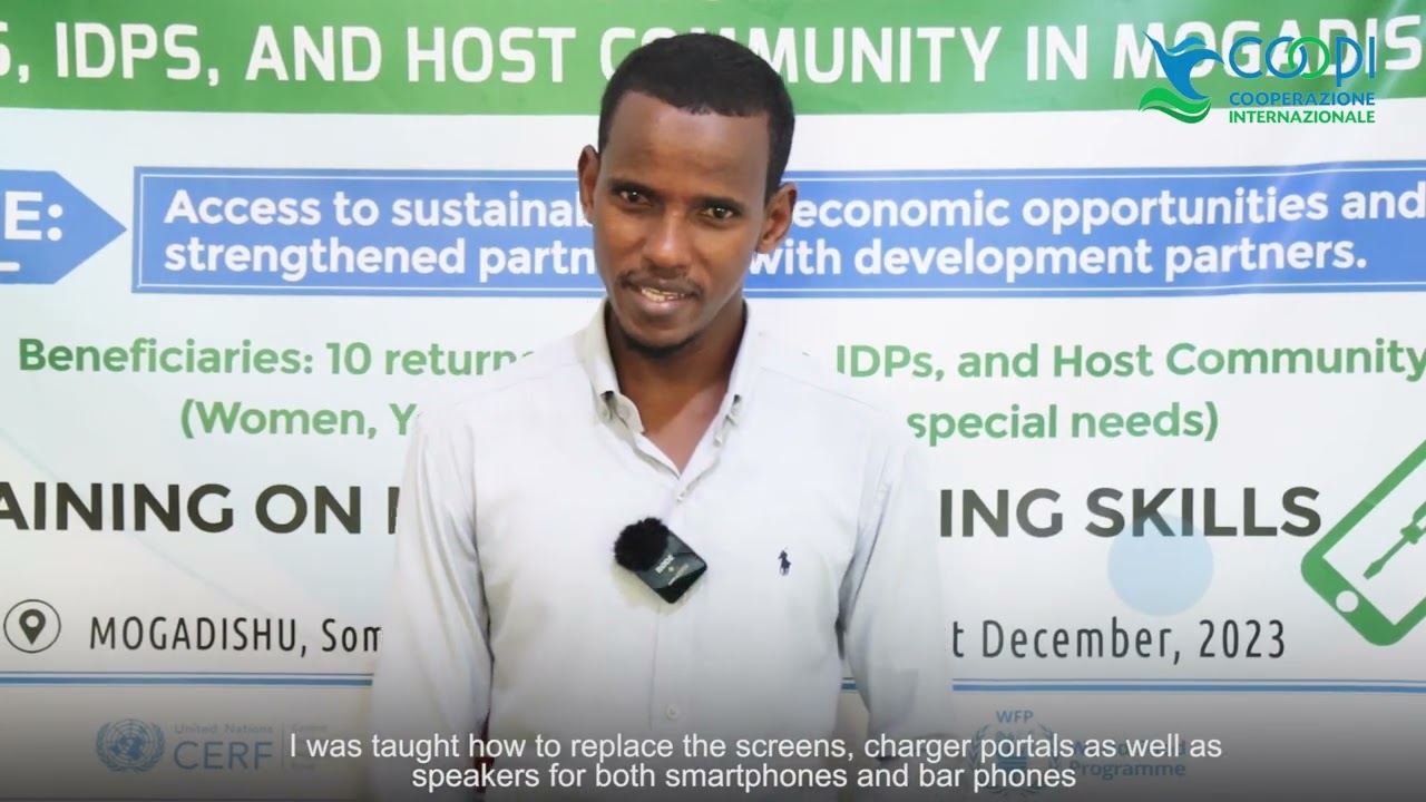 Mobile repairing courses for refugees and IDPs in Somalia: UNHCR project