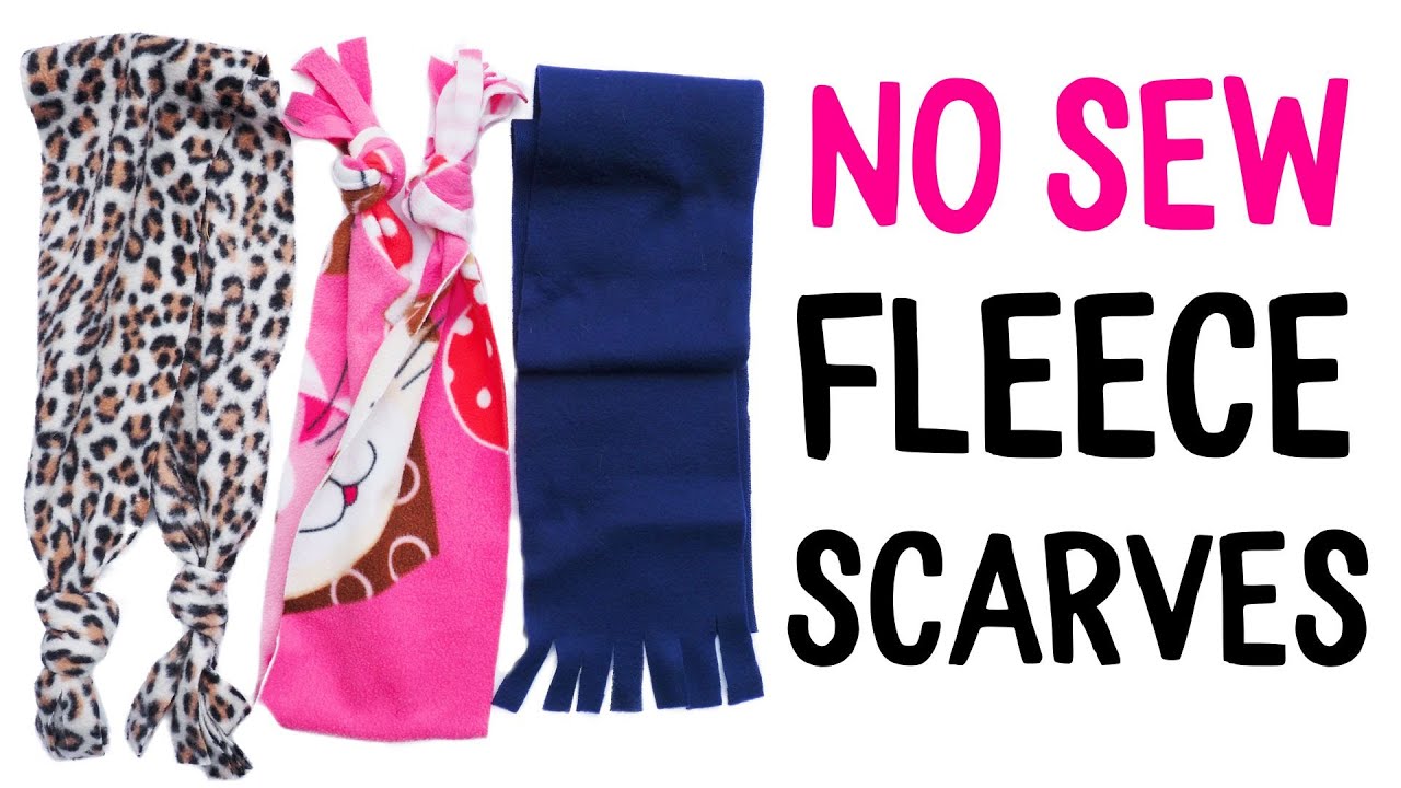 HOW TO MAKE A FLEECE SCARF WITHOUT SEWING | Operation Christmas Child Shoebox Craft