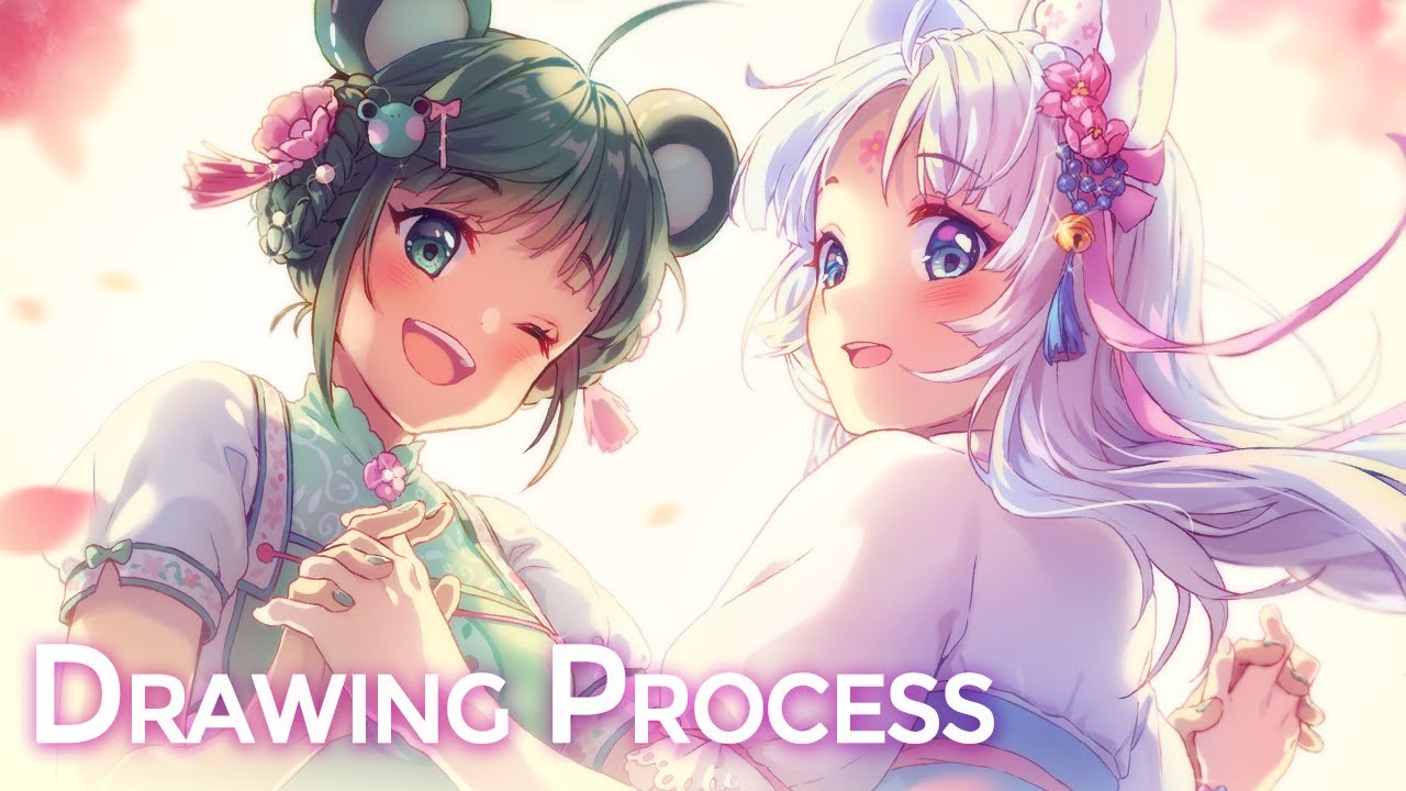 【Timelapse】Blossoming Smiles (Clip Studio Paint)