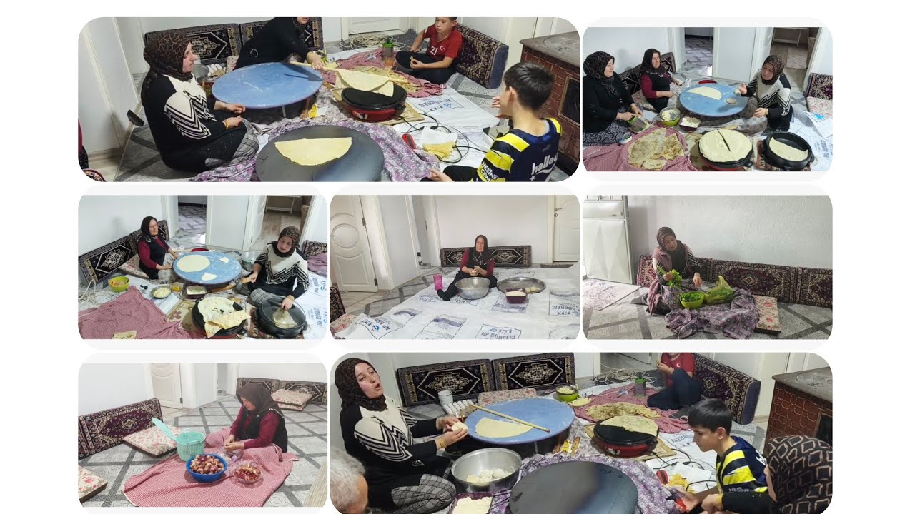 LEYLAYA YENİ ALDIM TÜPLÜ SACDA GÖZLEME YAPTİK ÇOCUKLARIMLA YEDİK