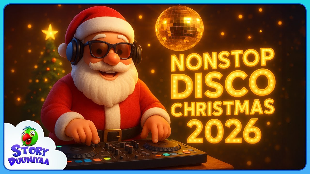 Jingle Bells Santa DJ Party | Hindi Christmas Song for Kids & Bollywood Dance Mix