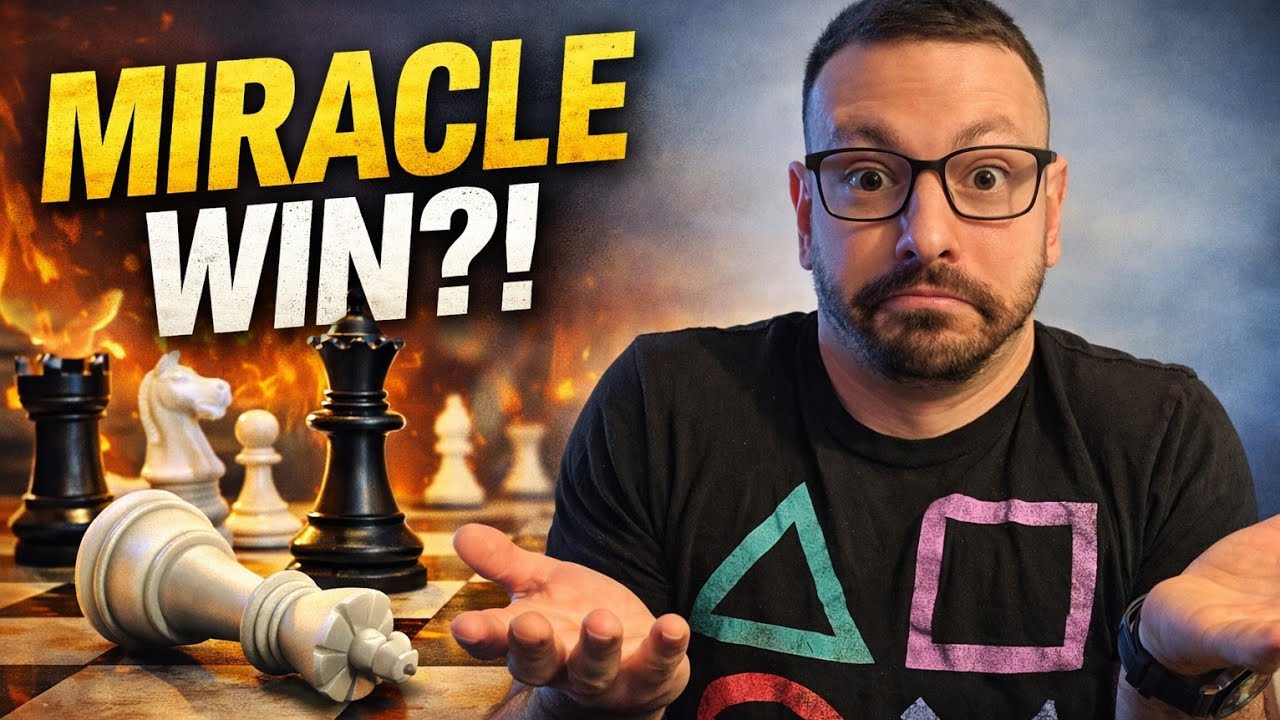 I WON THIS GAME ON A MIRACLE 😳 | 1200 Elo Chess Game Review