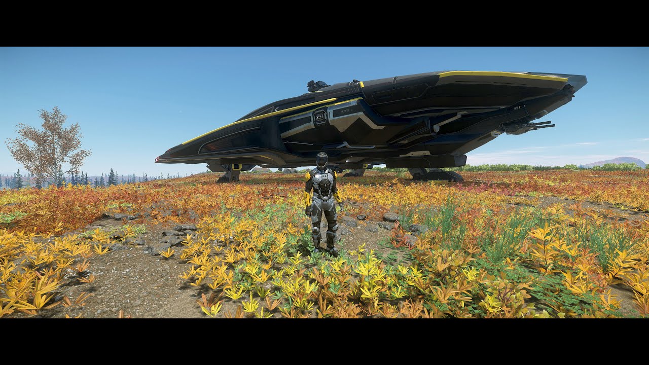 Star Citizen - LP - microTech und seine gemäßigte Zone. Das grüne Biom mit vertrauter Flora.