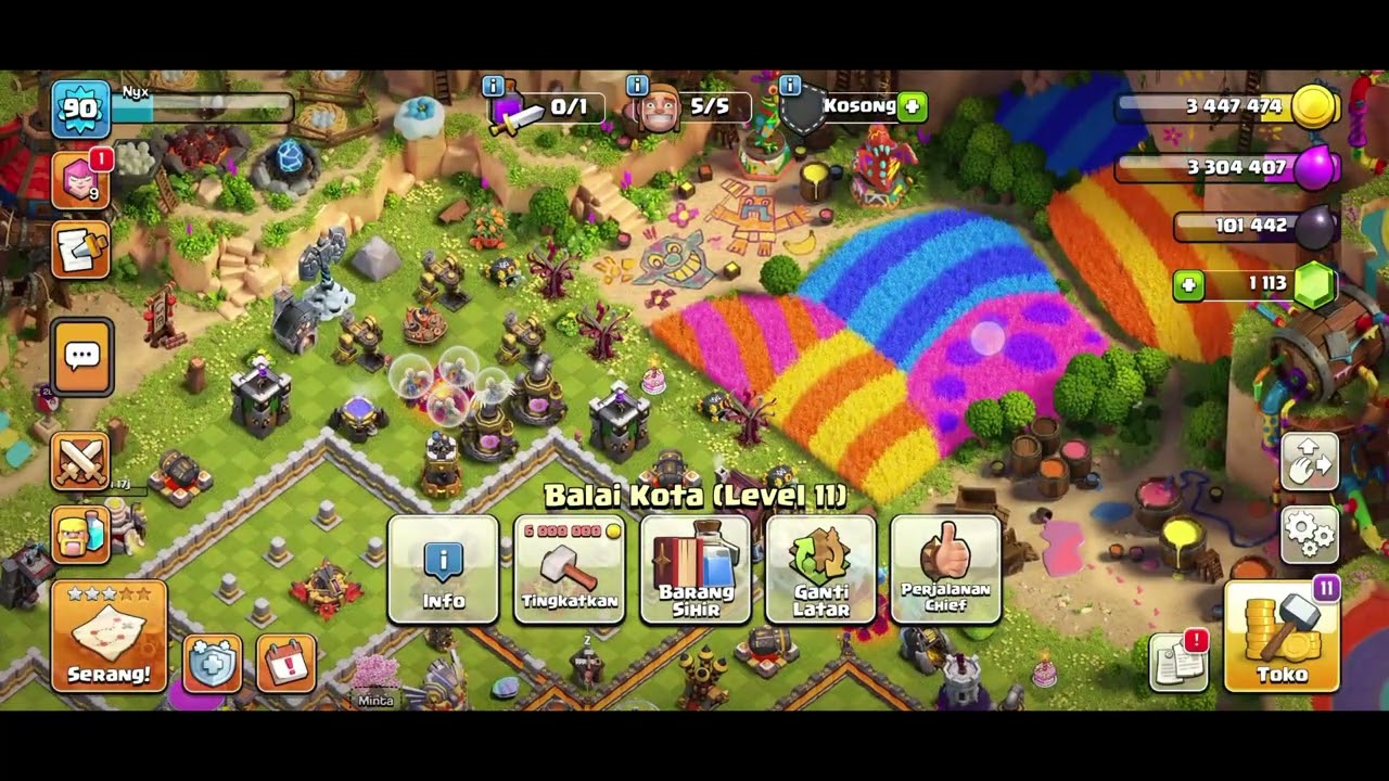 Hari ke 185 perjalanan menuju Th tertinggi #coc #clashofclans #clasofclan