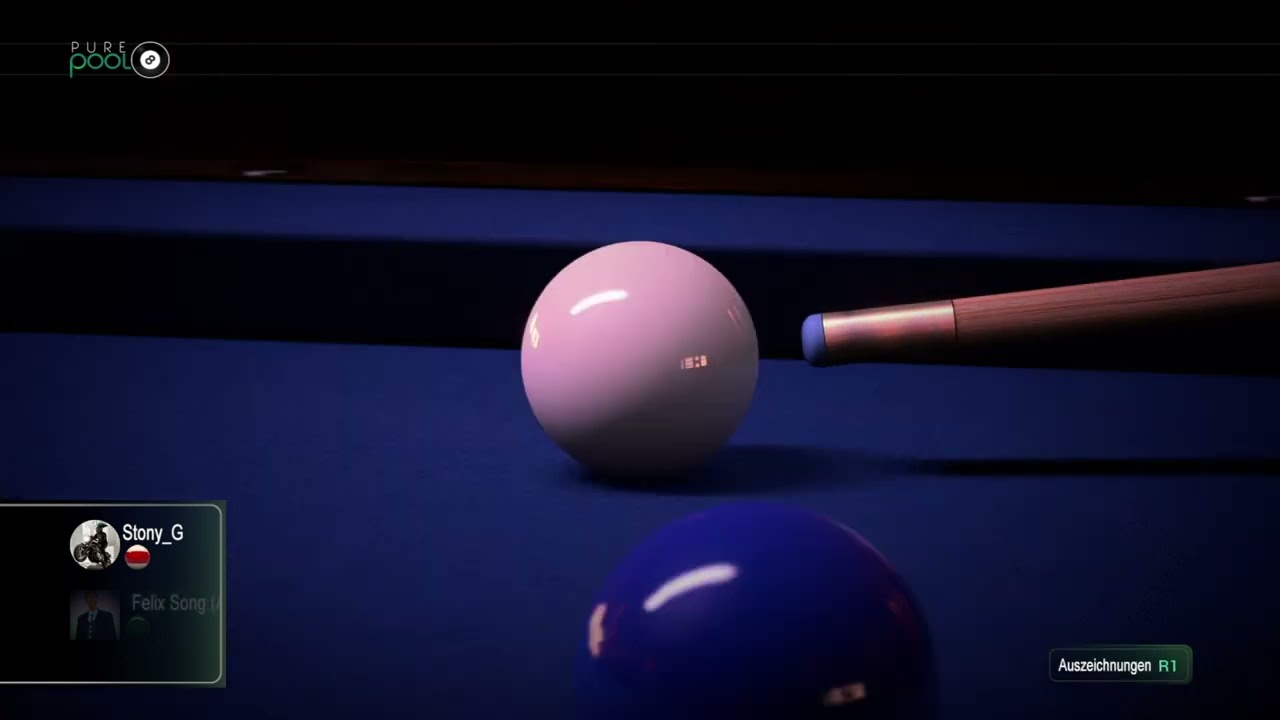 Pure Pool Aus Snooker über Bande