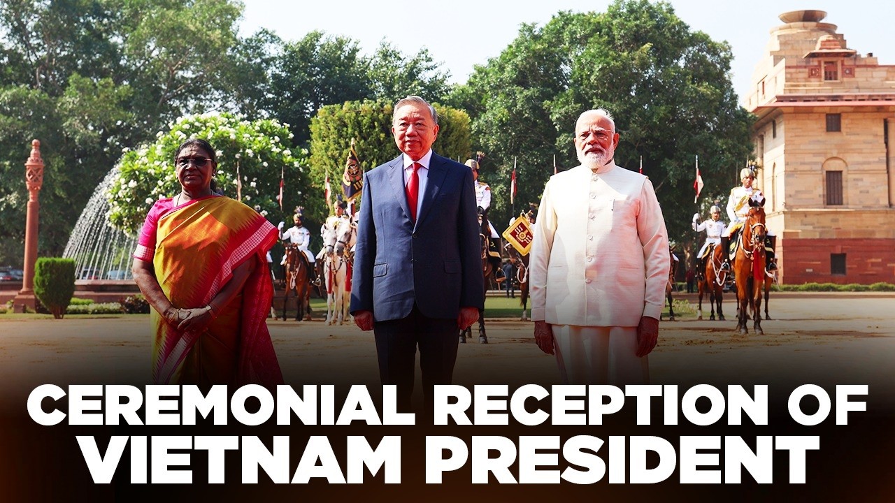 LIVE: PM Modi at ceremonial reception of Vietnam President To Lam