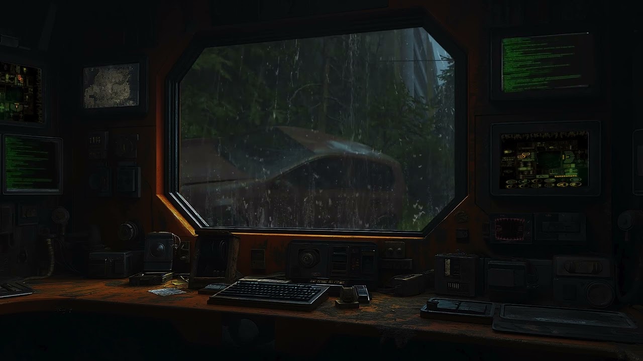Abandoned Outpost 🌲 | Last of Us Vibes, Dark Ambient & Forest Rain 🌧️