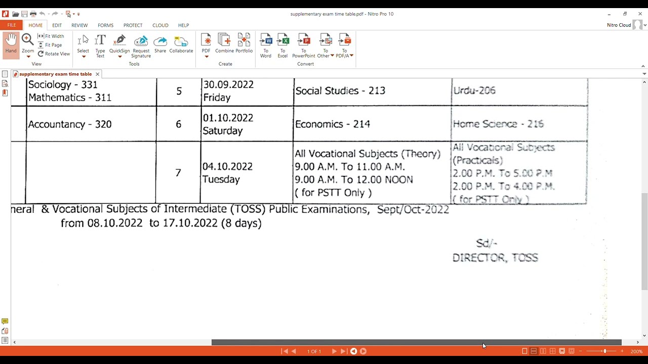 Telangana Open School SSC & Open Inter Supplementary Exams SeptOctober 2022 Time Table#tsopenschool