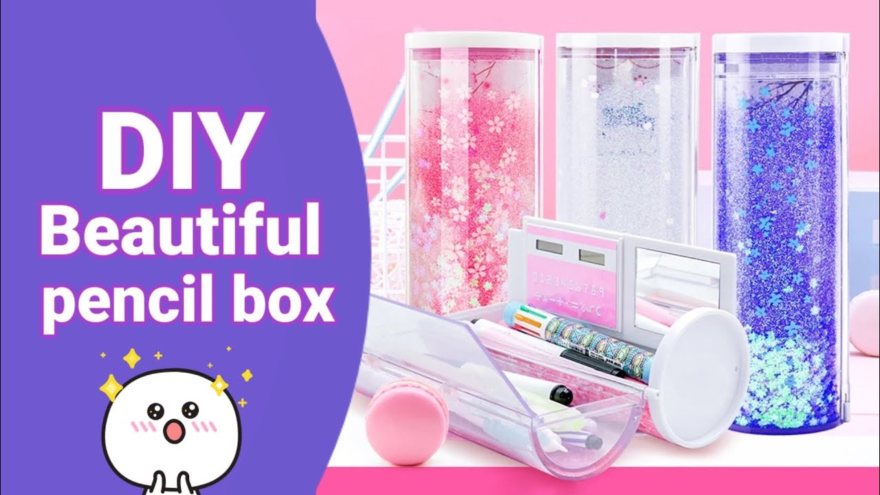How to make pencil box / DIY Homemade Cute Pencil Box / Paper Crafts / School supplies DIY ideas