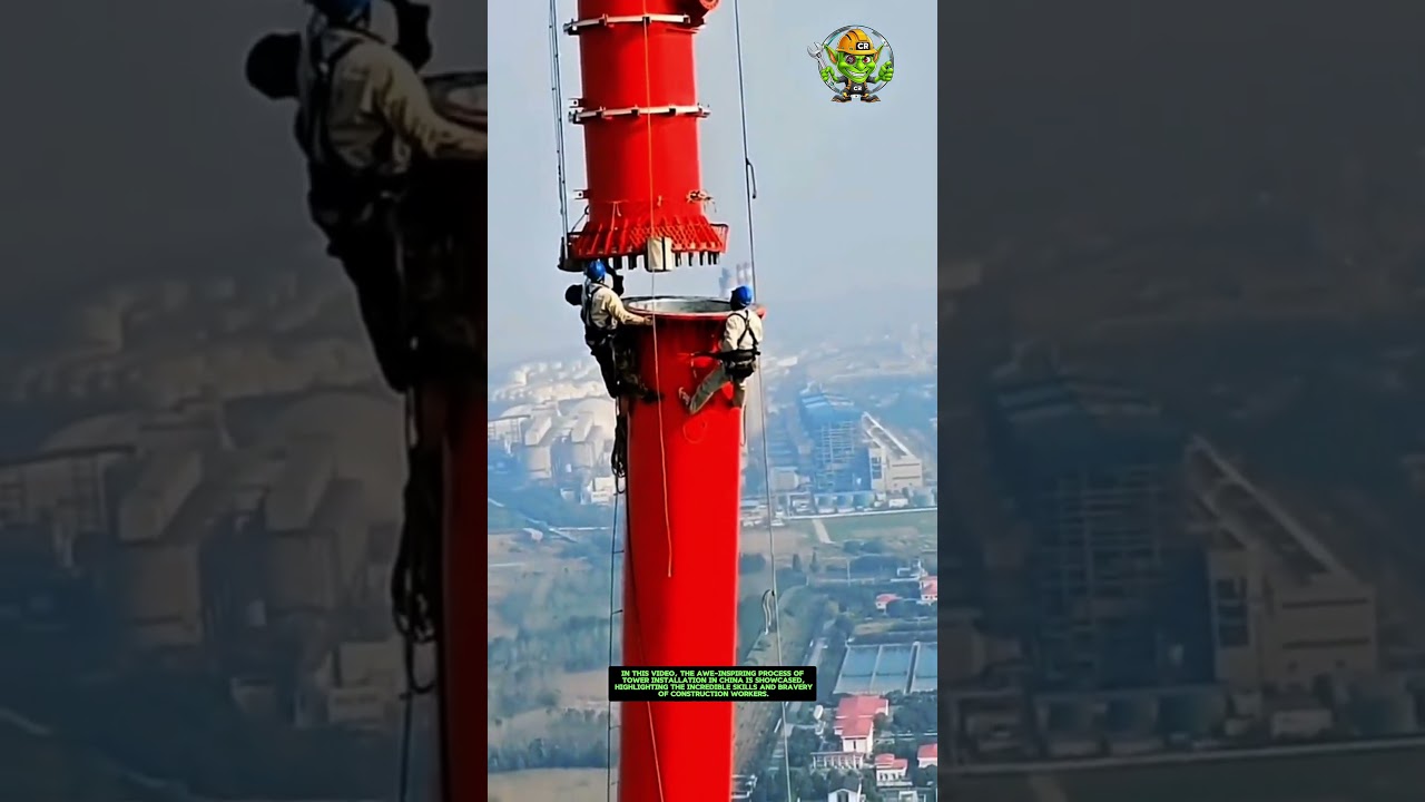 Tower Installation in China: Incredible Construction Skills