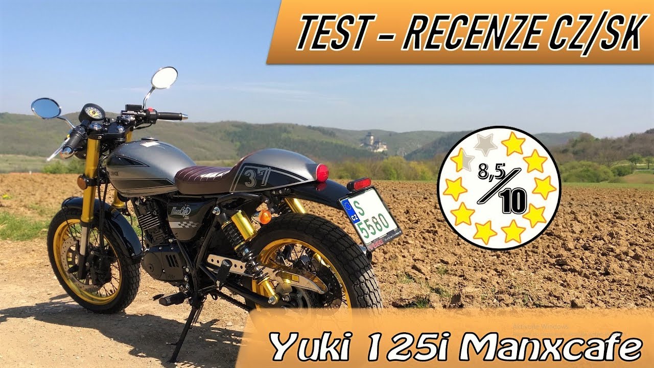 Moto - Recenze CZ/SK |  YUKI 125i Manxcafe / 8,5Kw / Karlštejn / Cafe racer / pod 50 tis. kč /