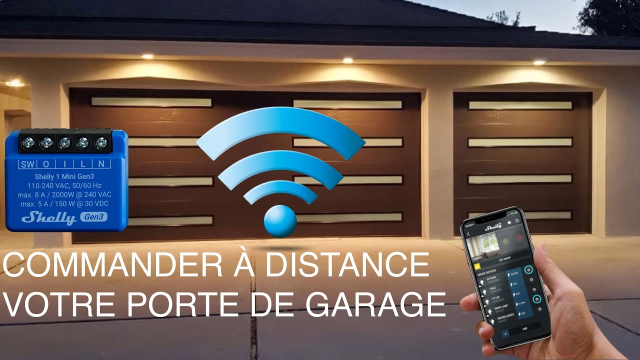 Rendez votre porte de garage connectée avec Shelly 1 Mini Gen3 🚪🔌