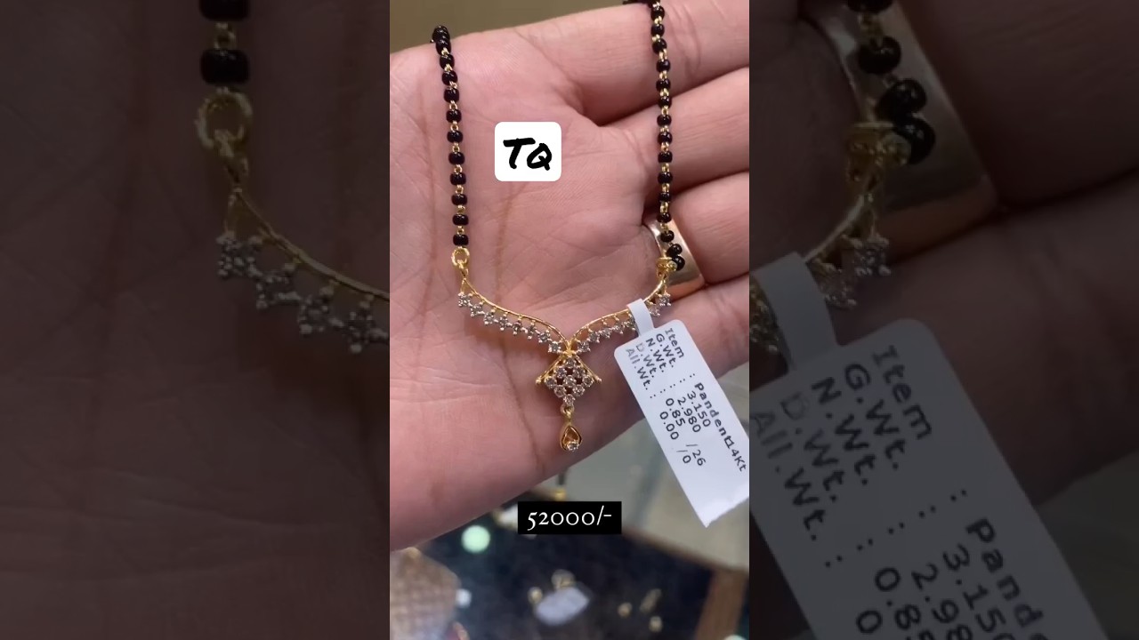 Gold & Diamond Mangalsutra Latest