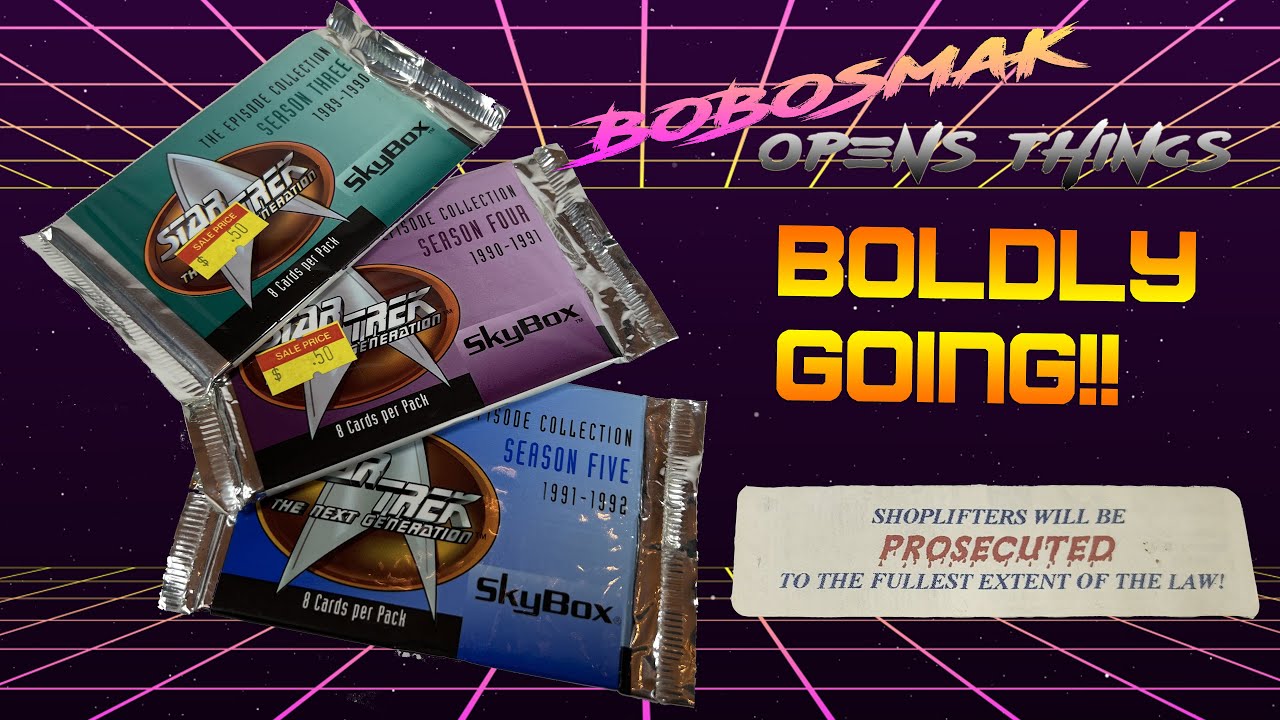 Unboxing some Star Trek the Next Generation card packs (Skybox)