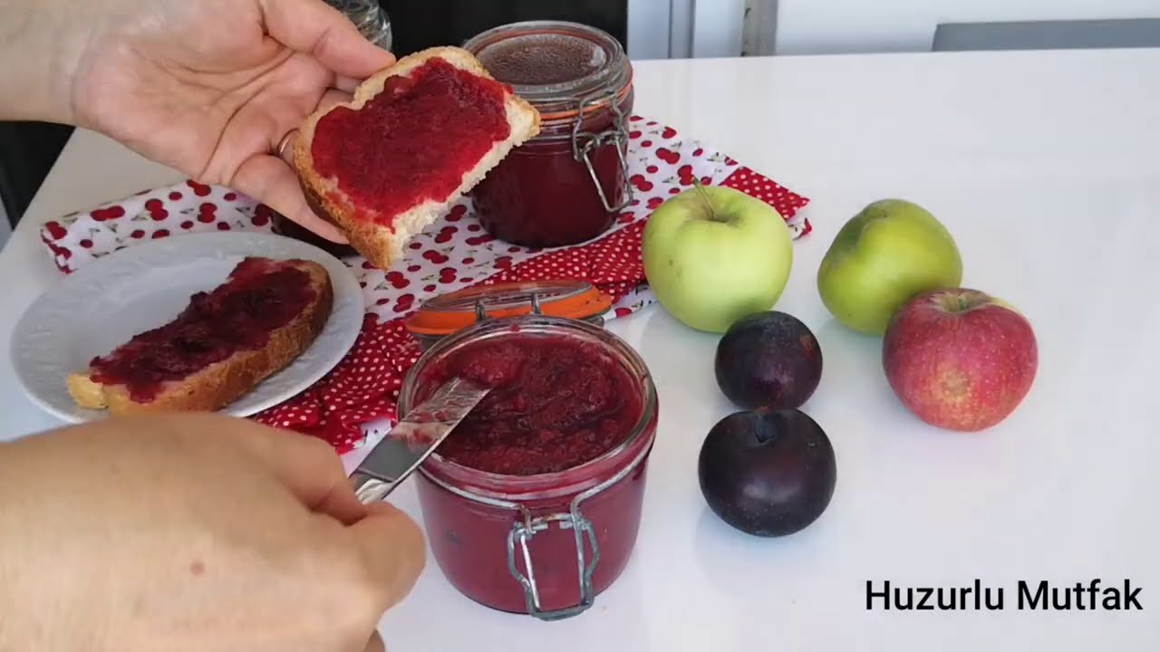 PÜF NOKTALARIYLA ŞEKERSİZ ERİK MARMELADI 🌺Bu tarif herkes için, sağlıklı, doğal ve çok lezzetli