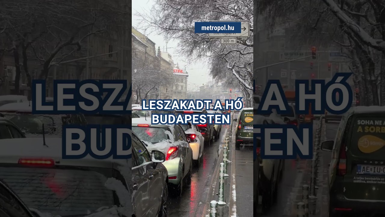 Leszakadt a h&oacute; Budapesten #metropol #h&oacute; #budapest #havaz&aacute;s