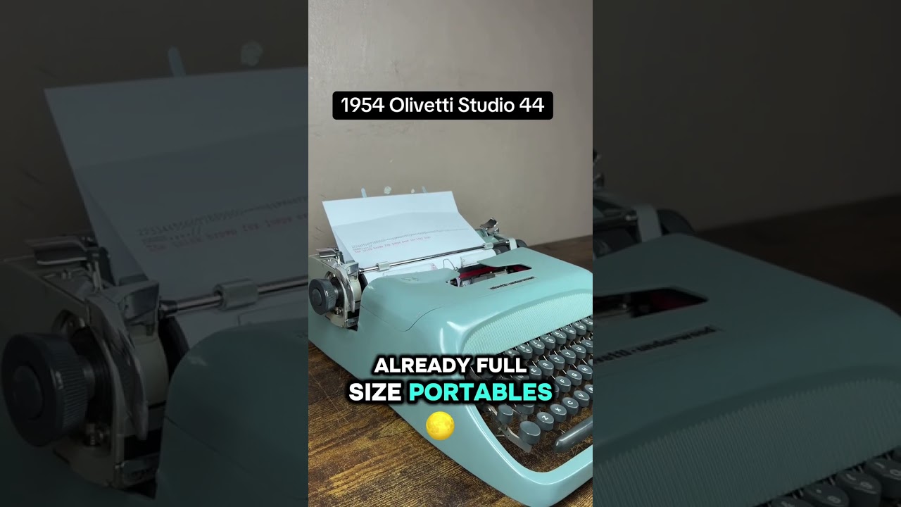 How to use all functions on a 1954 Olivetti Studio 44 vintage portable typewriter