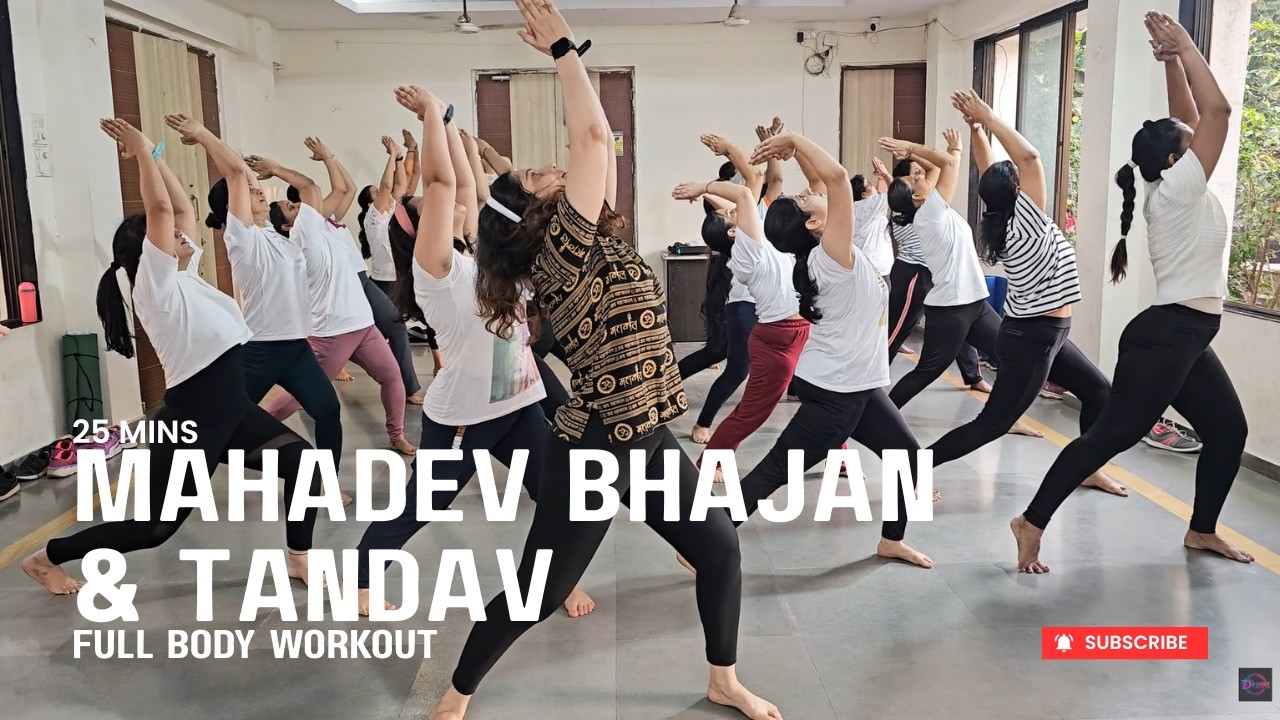 25 Mins Mahadev Bhajan & Tandav Full Body Workout | Fat Burn + Energy Boost | Feel the Divine Power