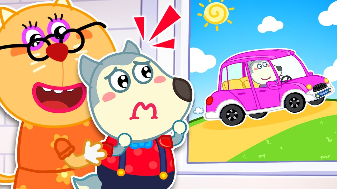 Don't Leave Me Here, Mommy! 🏫 First Day of School | Wolfy - Baby Cartoons