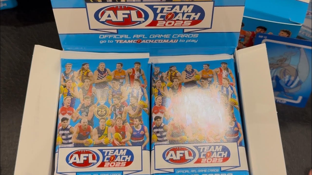 2025 AFL TEAM COACH FOOTY CARDS | BOX BREAK | 5 BOX HITS🔥
