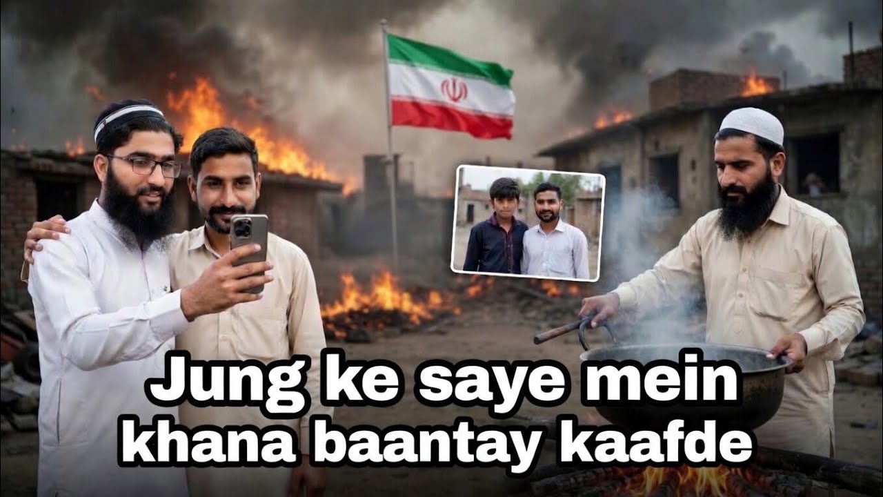 Jung ke saye neon khana baantay kaafde