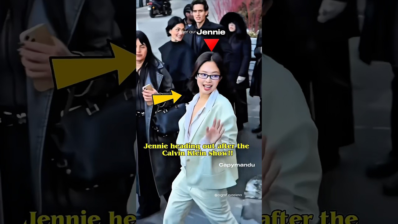 Jennie leaving the Calvin Klein show #blackpinkedit #jennie