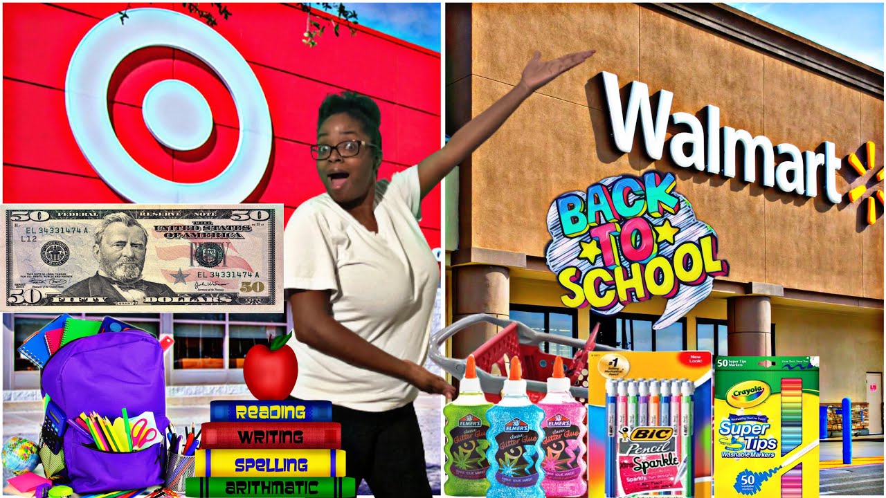 Шопинг перед школой 2024 | Бюджет 50 долларов: Target против Walmart | Мама троих детей