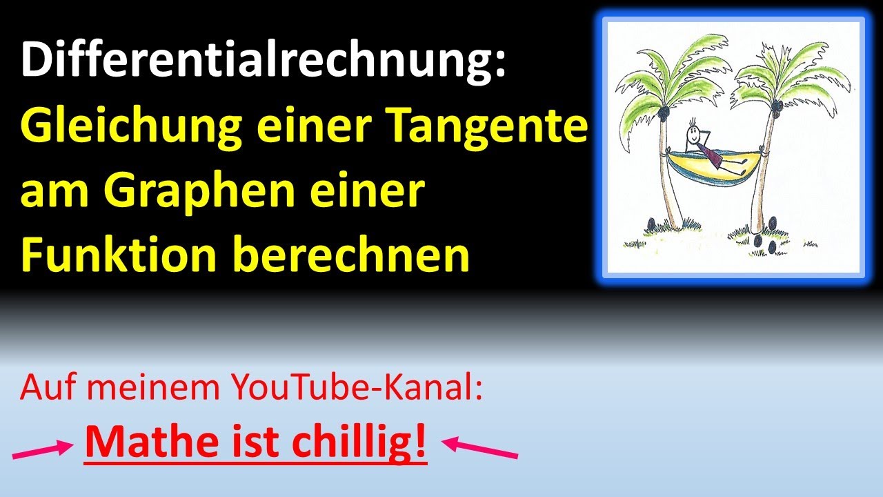 Gleichung einer Tangente am Graphen einer Funktion in einem Punkt und an einer Stelle berechnen