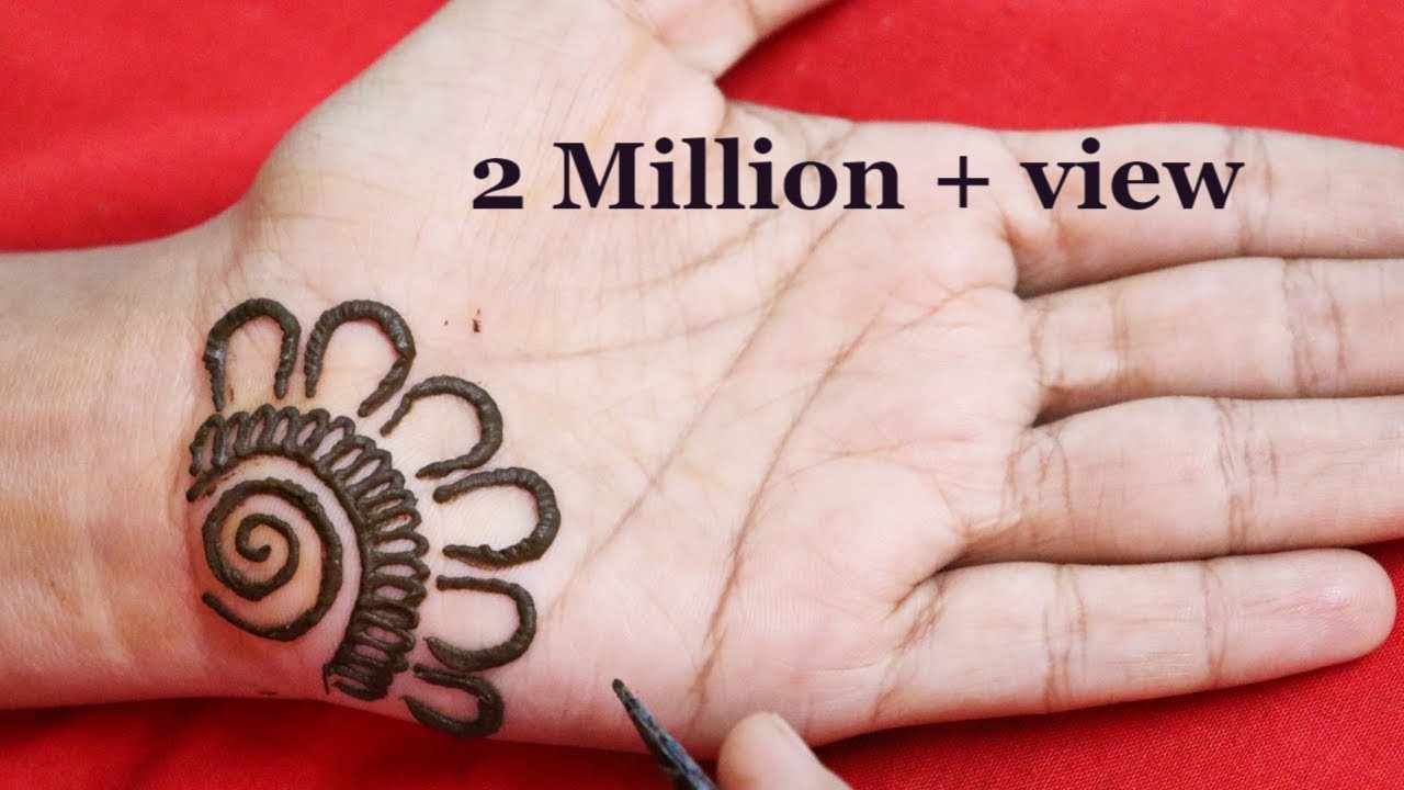 Easy Simple Mehndi Design For Front Hand | आसान शेडेड अरेबिक मेहंदी डिज़ाइन लगाना सीखे | Mehndi