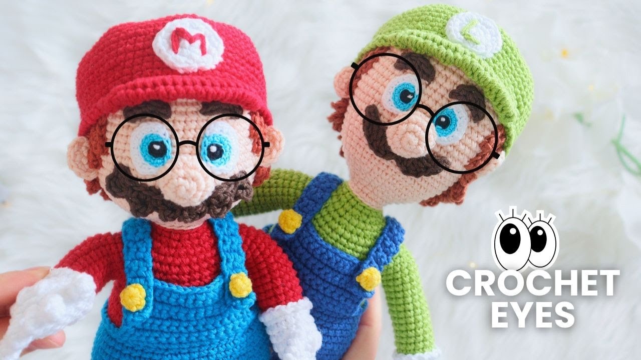 Crochet eyes for amigurumis and stuffed animals. Tutorial with subtitles🇺🇸🇪🇸 @GretaWings DIY