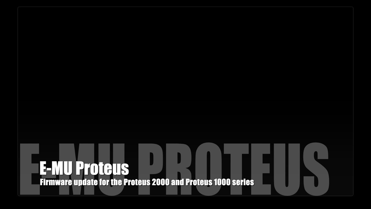 E-MU Proteus Firmware Update