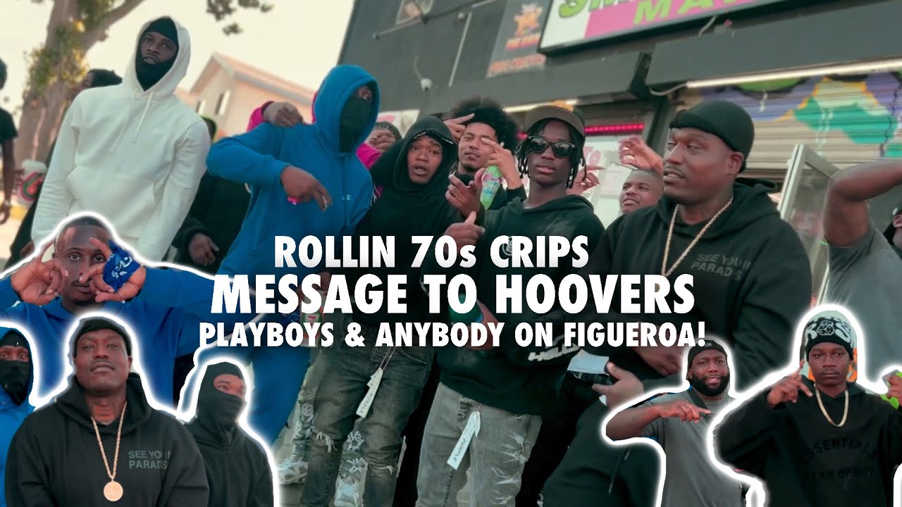 Rollin 70 Crips Message To Hoovers, Playboys & Anybody On Figueroa! #trending #losangeles #vlog