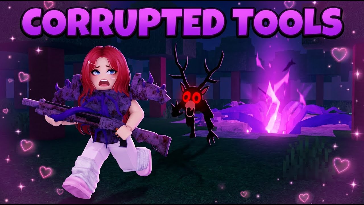 Surviving HARD MODE SOLO using CORRUPTED TOOLS in 99 NIGHTS IN THE FOREST