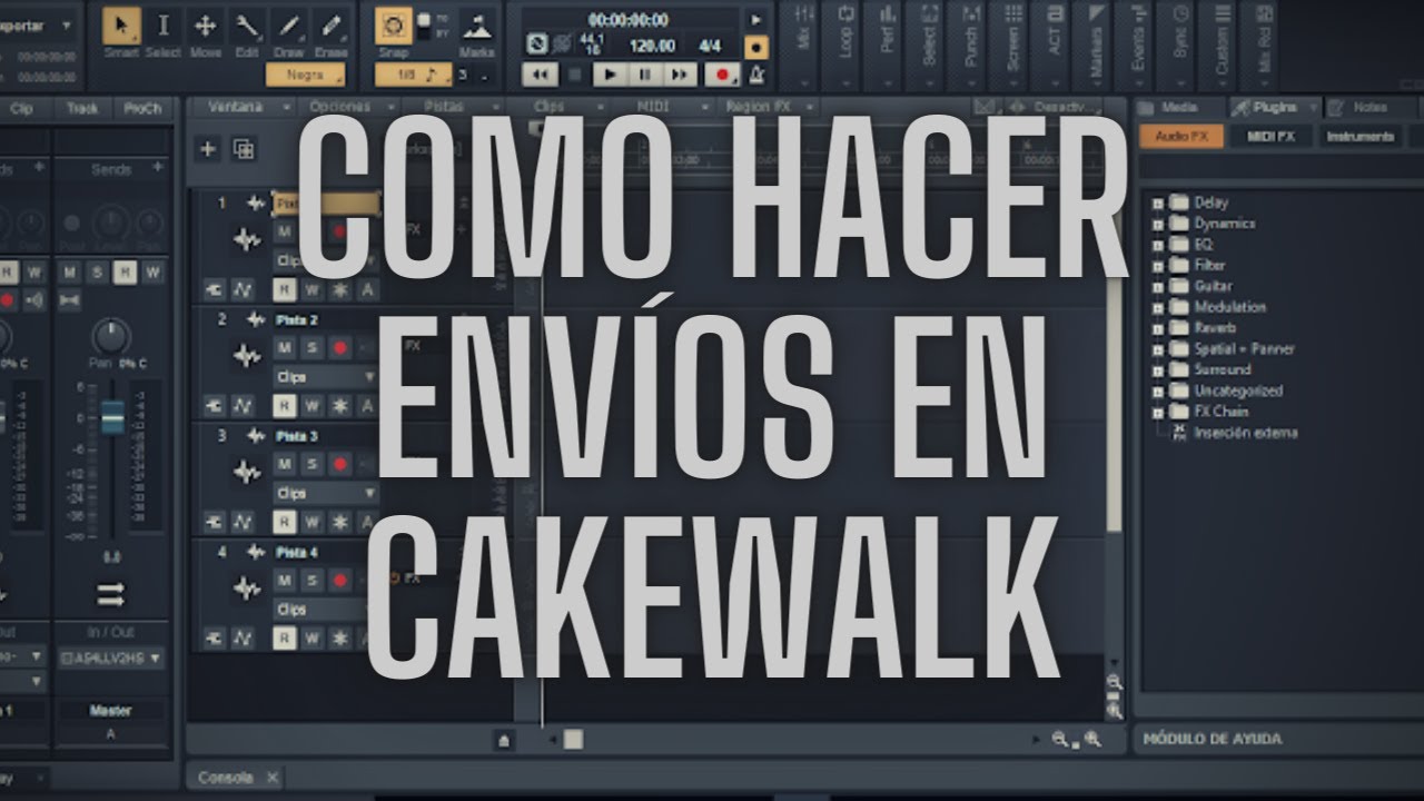 Como hacer envíos en Cakewalk