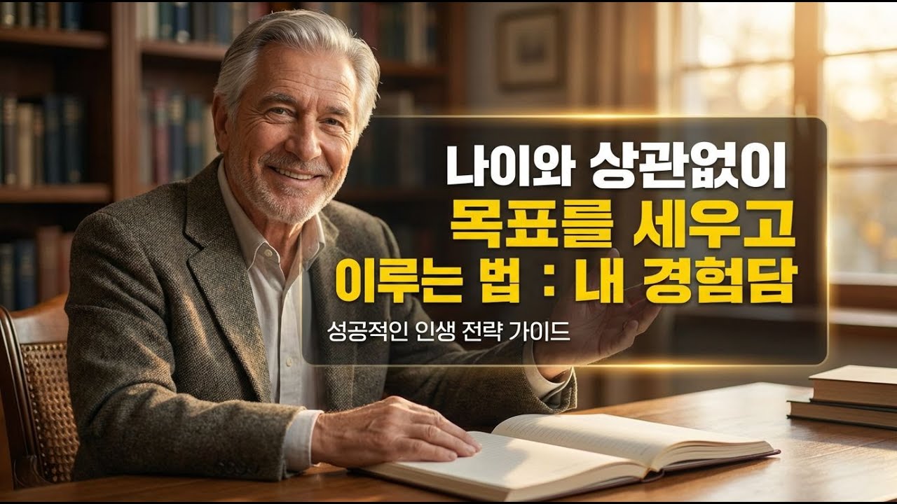 노년의 인생을 청춘으로 바꾼다. 인생은 지금부터 내 인생은 이제 시작이다