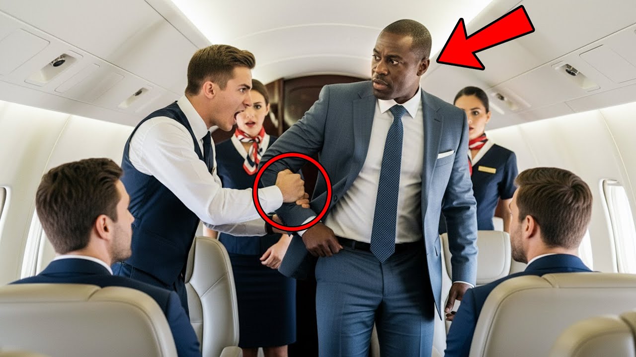 Black CEO Kicked Out of VIP Seat for White Passenger —Froze When He Fired Them All Instantly