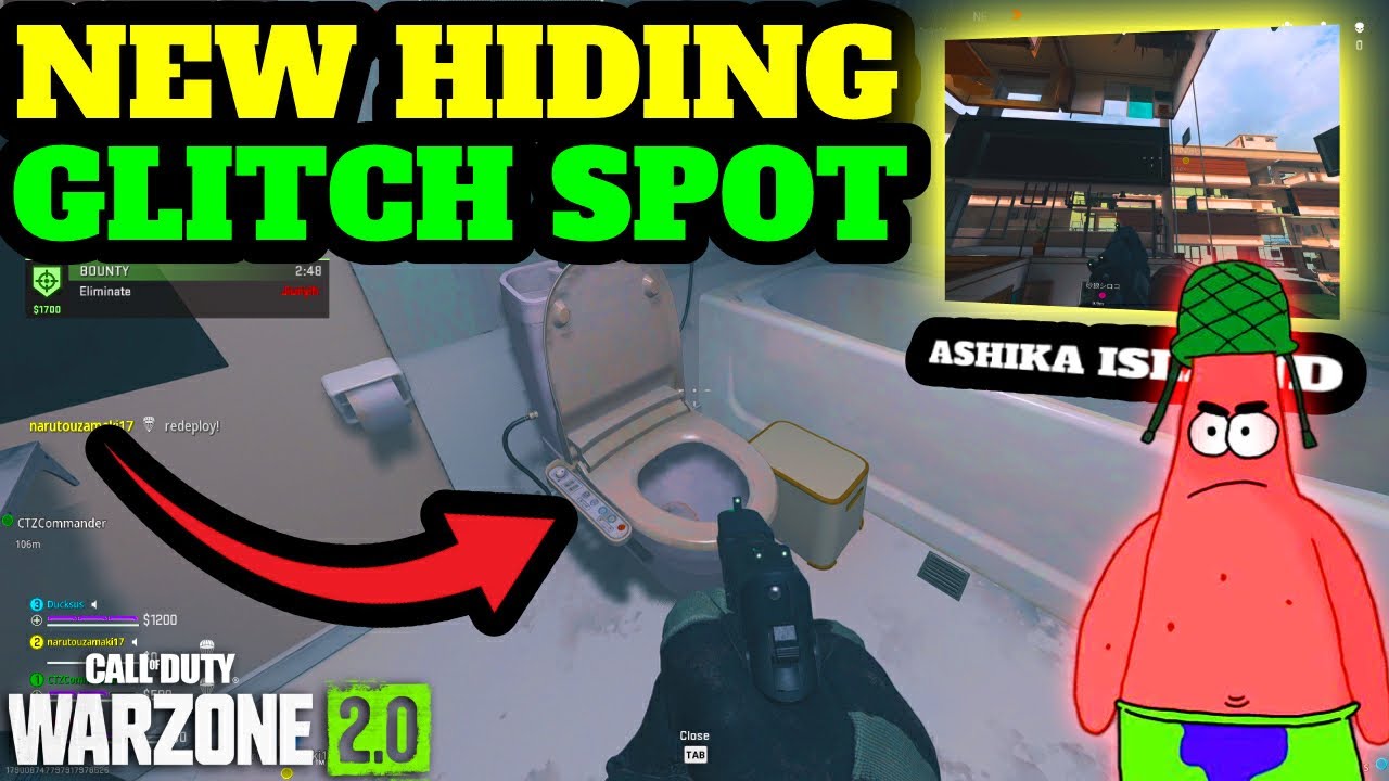 *NEW* BROKEN HIDING GLITCH SPOT ALERT⚠ ON ASHIKA ISLAND PC & CONSOLE DMZ/MW2/WARZONE 2 WALL GLITCHES
