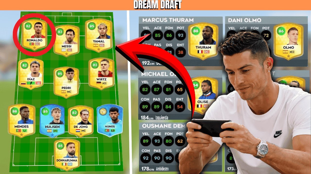 ME SALE CRISTIANO RONALDO EN MI PRIMER DREAM DRAFT EN DLS 26