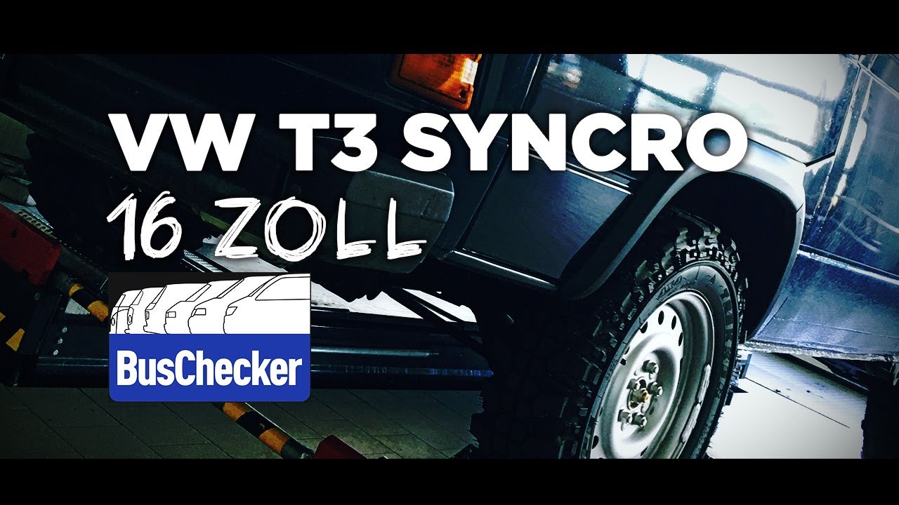 VW T3 Syncro 16 Zoll / Woran erkennt man einen echten 16 Zoll Syncro? Besuch beim BusChecker.