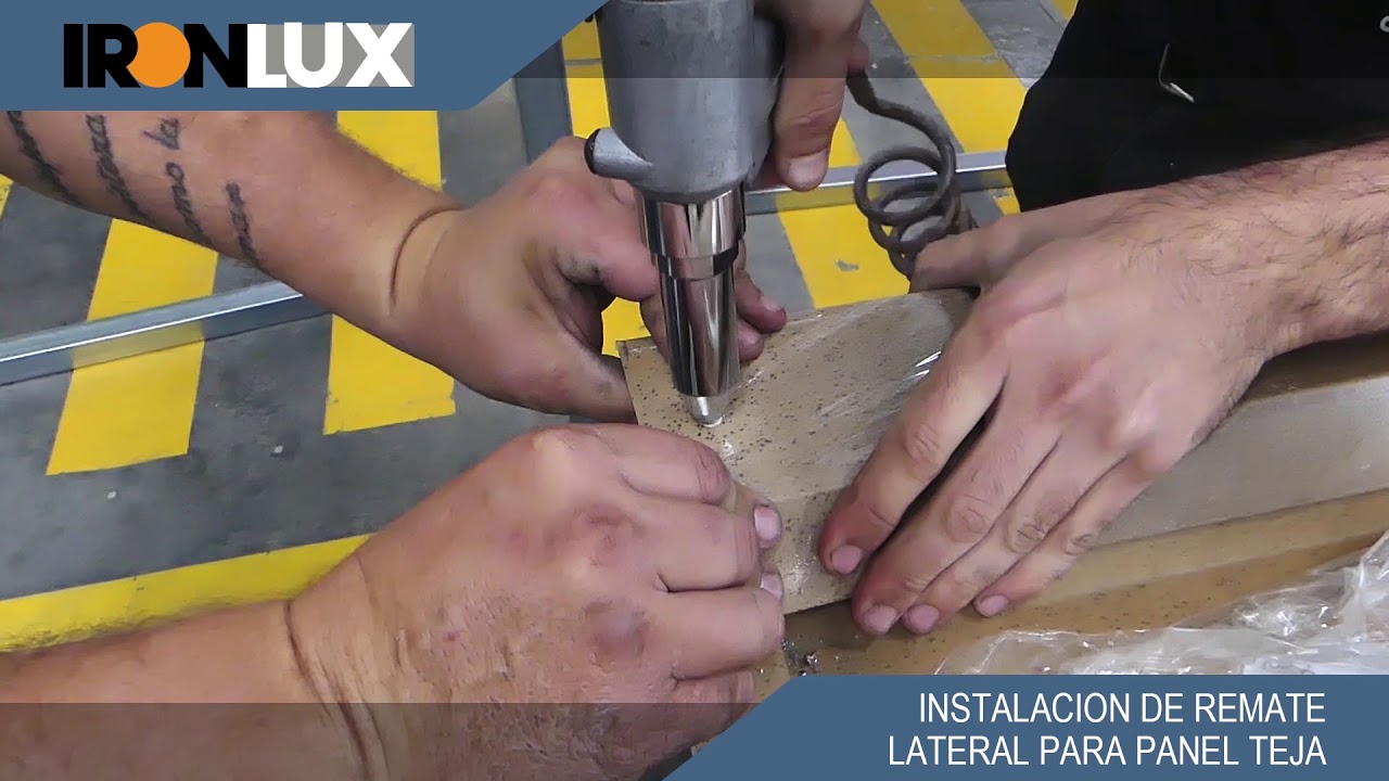 Cómo instalar un panel sándwich de teja  con todos sus remates - Video completo