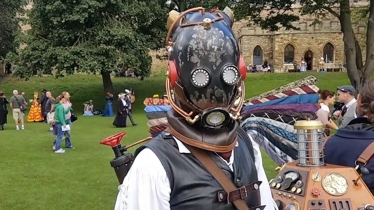 My steampunk masks and other costumes at the Asylum 2018