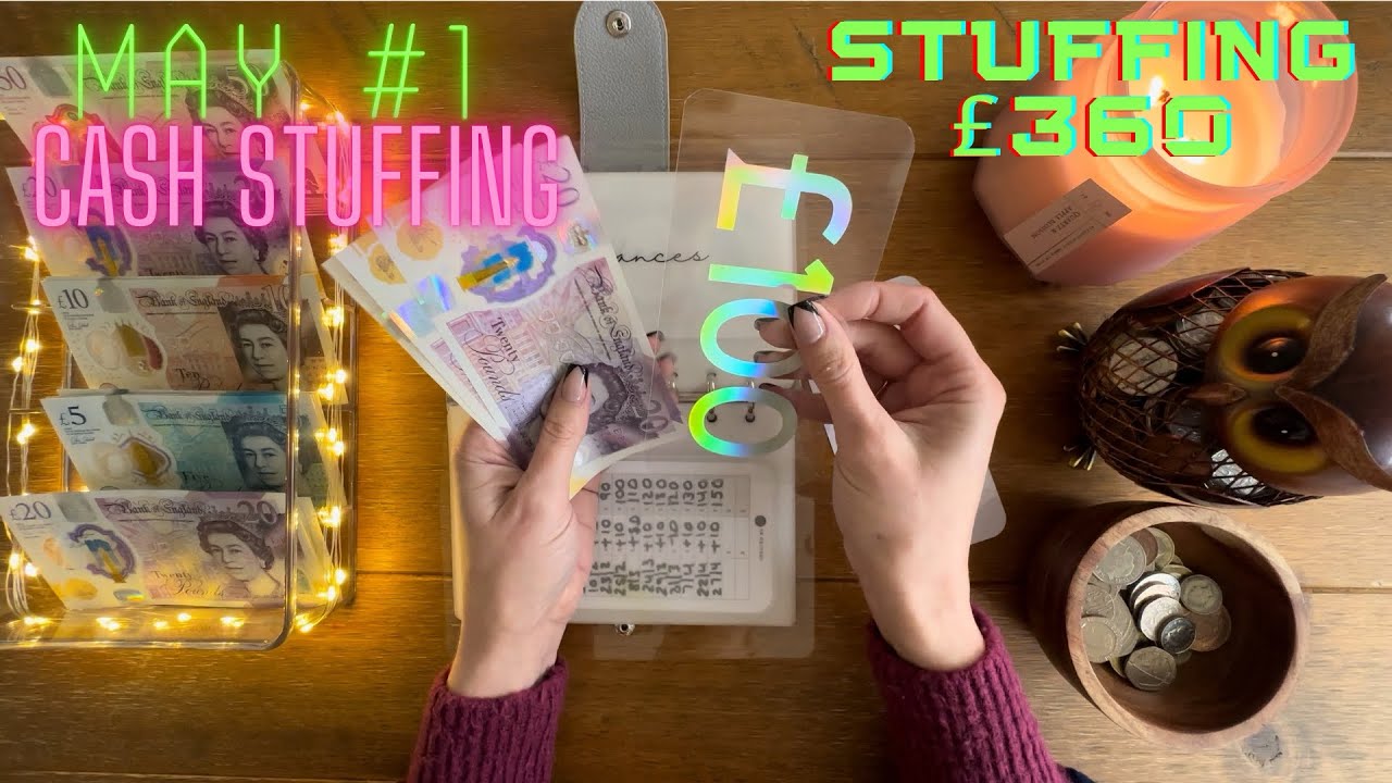 MAY #1 CASH ENVELOPE STUFFING | STUFFING £360 | ENVELOPES & SAVINGS CHALLENGES | UK CASH STUFFING