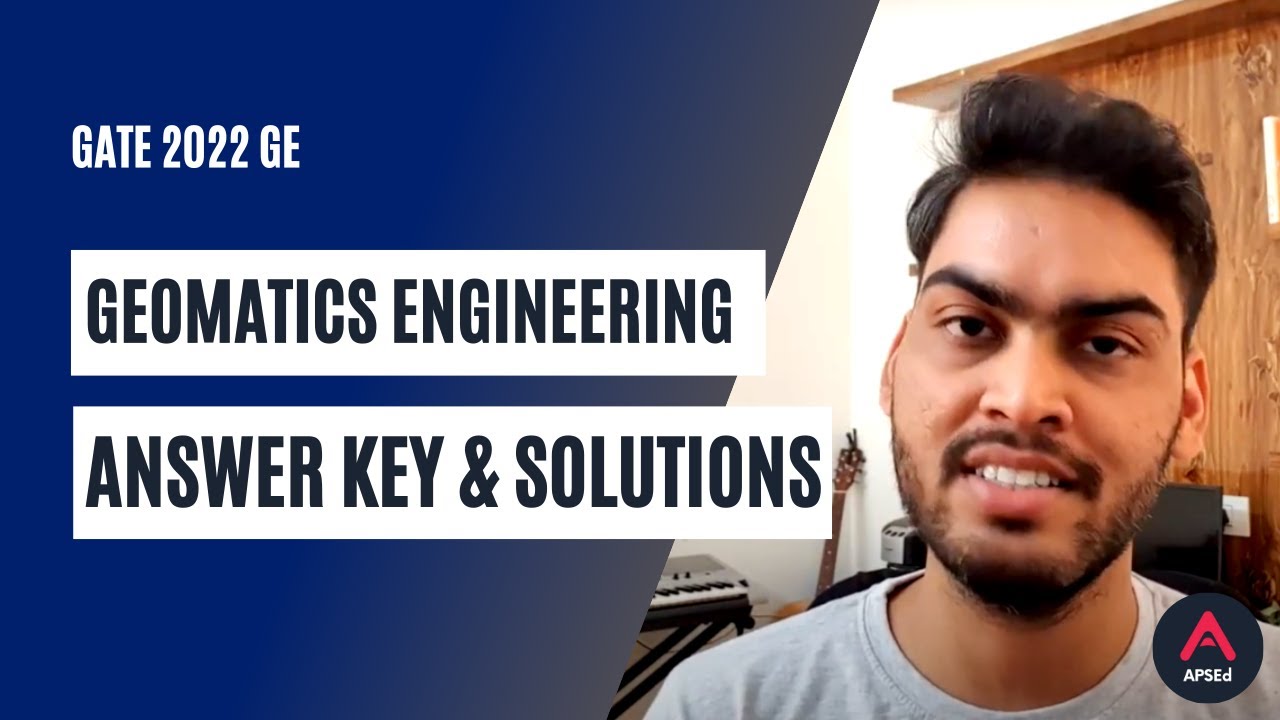 GATE 2022 Geomatics Engineering Answer Key and Solutions