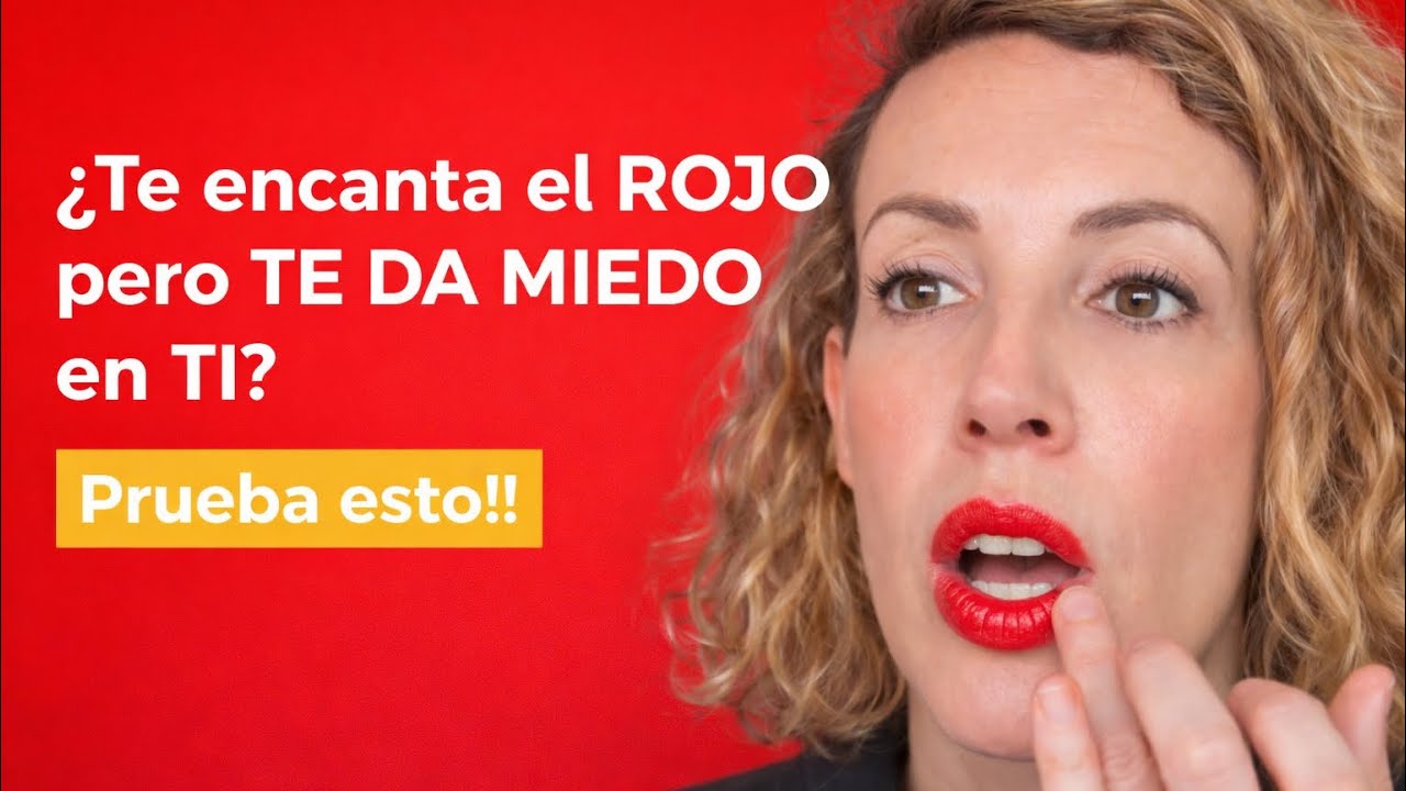 ¿Te encantaría llevar el ROJO en los labios pero TE DA MIEDO en TI? Prueba esto!! 